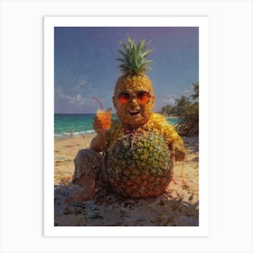 Pineapple Man 1 Art Print