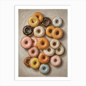 Donuts 1 Art Print