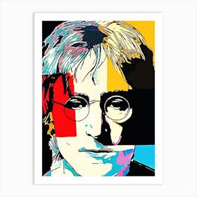John Lennon the beatles band music Art Print