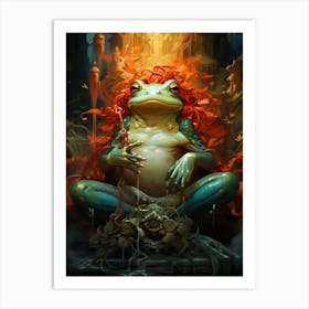 Frog like King Art Print