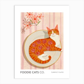 Foodie Cats Co Cat With Pepperoni On Top Art Print