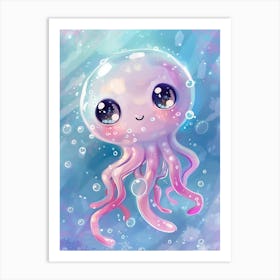 Cute Octopus Art Print