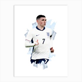 Phil Foden Engalnd Painting Art Print