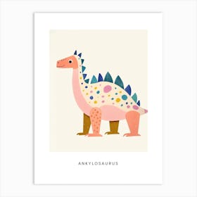 Nursery Dinosaur Art Ankylosaurus 2 Poster Art Print