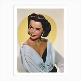 Natalie Wood Retro Collage Movies Art Print