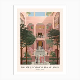 The Thyssen Bornemisza Museum Madrid Spain Travel Poster Art Print