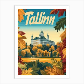 Aihrgdesign A Mid Century Modern Travel Poster For Tallinn 1 Art Print