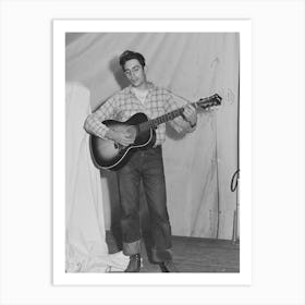 Singing Cowboy Songs At Entertainment At The Fsa (Farm Security Administration) Mobile Camp For Art Print