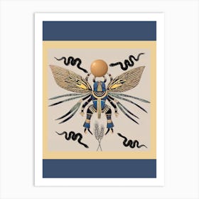 Egyptian Scarab Symbol Of Regeneration And Rebirth Art Print