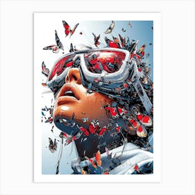 Butterfly Girl Art Print