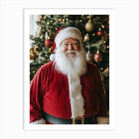 Happy Santa Art Print