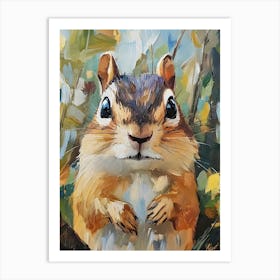 Chipmunk In The Woods 1 Art Print