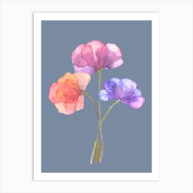 Watercolor Flowers 5 Art Print