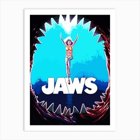 Jaws movies 3 Art Print