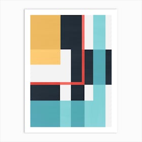 Geometric Layers 1 Art Print