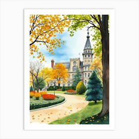 Autumn In The Park Art Print