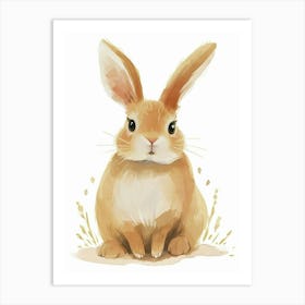 Dutch Rabbit Kids Illustration 1 Art Print