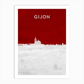 Gijon Spain Art Print