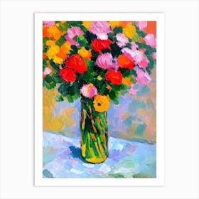 Favites Matisse Inspired Flower Art Print