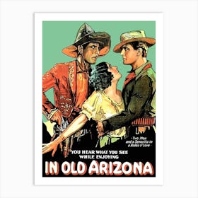Movie Poster, Western, Old Arizona Art Print