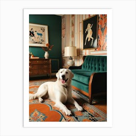 Dog In A Room 1 Art Print