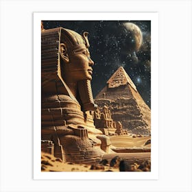 Egyptian Pyramids Art Print