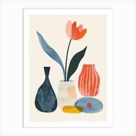 Abstract Vases And Objects 13 Art Print