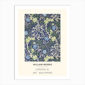 William Morris Seaweed (No Border)  Art Print