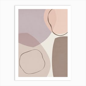 Expressive boho shapes 7 Art Print