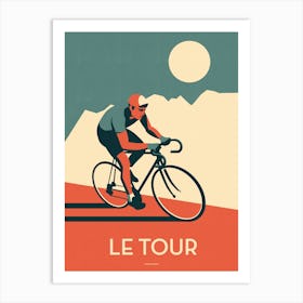 Le Tour France Summer Bike Race Print Art Print
