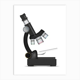 Microscope Art Print