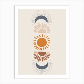Sun And Moon 1 Art Print