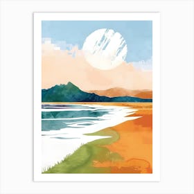 Sunset On The Beach 2 Art Print