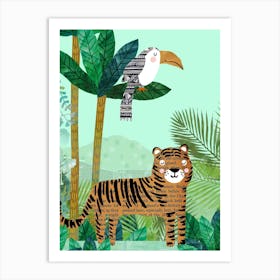 Tiger & Toukan Art Print