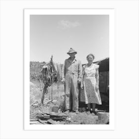Untitled Photo, Possibly Related To Migrant Agricultural Workers Camped Near Vian, Oklahoma By Russell Lee Art Print