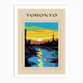 Minimal Design Style Of Toronto, Canada 4 Poster Art Print