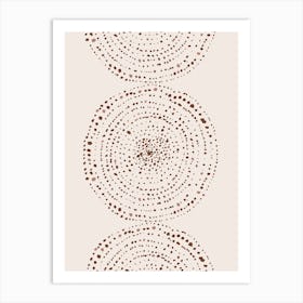 Dot Circles Bohemian Art Print