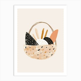 Basket Of Bread 2 Art Print