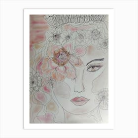 Flower Girl 1 Art Print