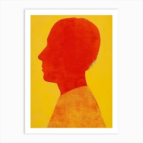 Silhouette Of A Man 6 Art Print