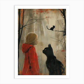 Little Red Riding Hood Canvas Print Art Print