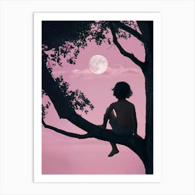 Child In A Tree Art Print