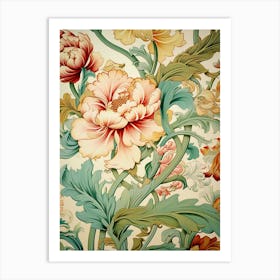 Floral Wallpaper 127 Art Print