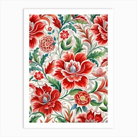 Floral Pattern 46 Art Print