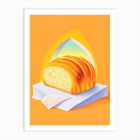 Brioche Bread Bakery Product Matisse Inspired Pop Art Art Print
