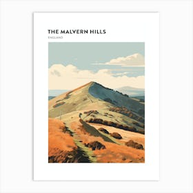 The Malvern Hills England 3 Hiking Trail Landscape Poster Art Print