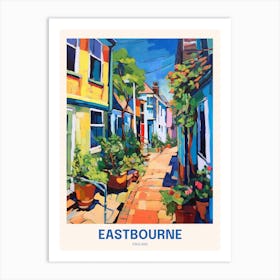 Eastbourne England 5 Uk Travel Poster Art Print