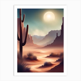 Desert Landscape 1 Art Print