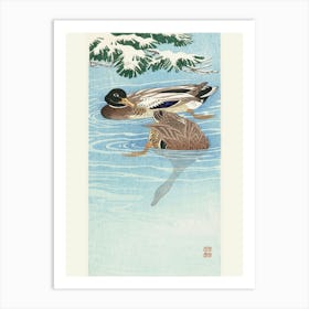Couple Of Ducks In The Water (1925 1936), Ohara Koson Art Print