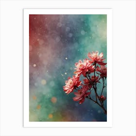 Abstract Bokeh Background Art Print